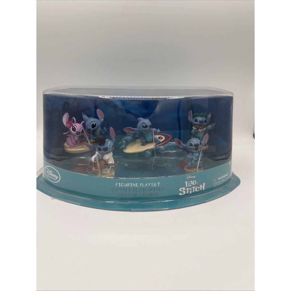 LILO & STITCH 5 PIECE FIGURINE PLAYSET DISNEY  **NEW**